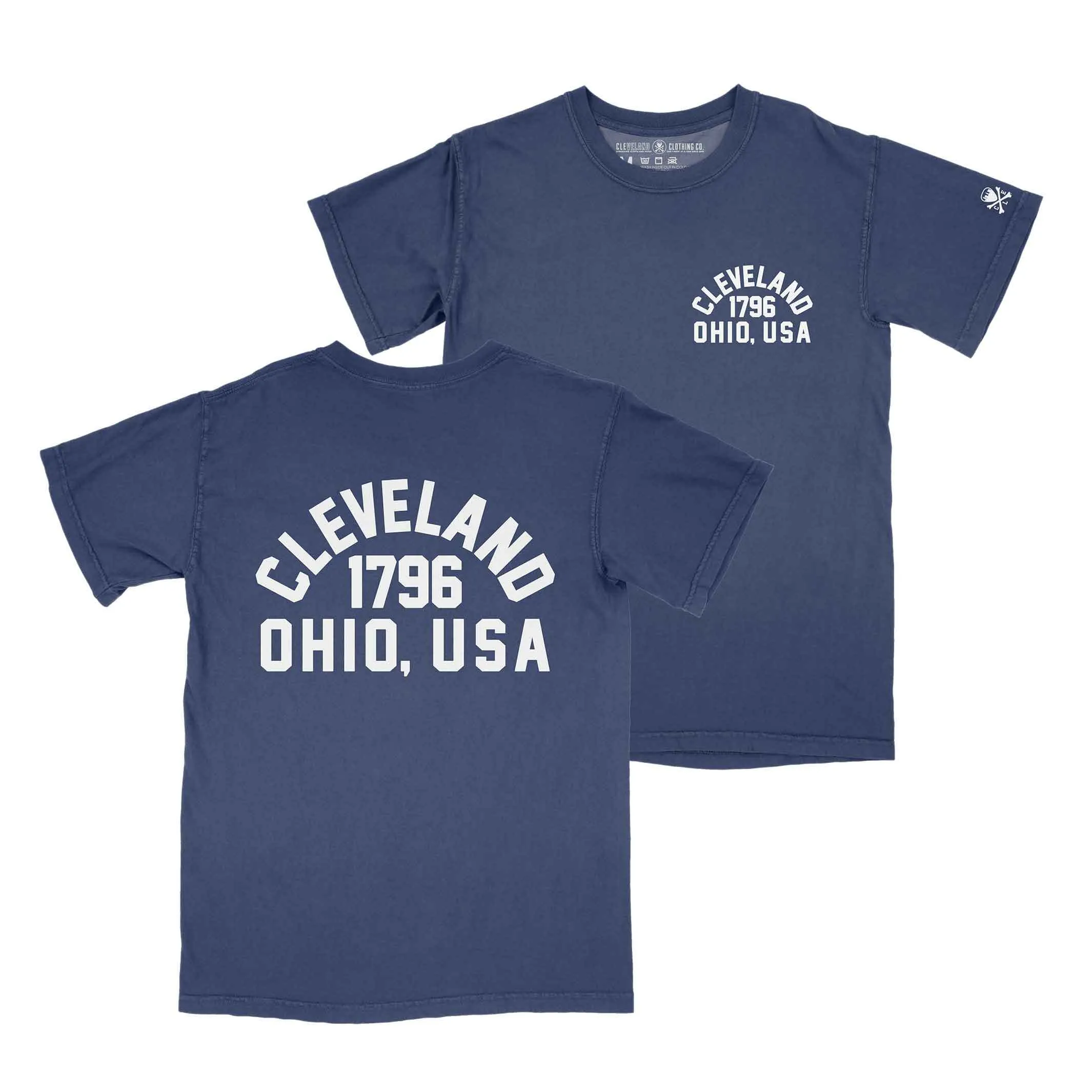 Neutral Color Cleveland OH 1796 - Mens/Unisex Crew T-Shirt