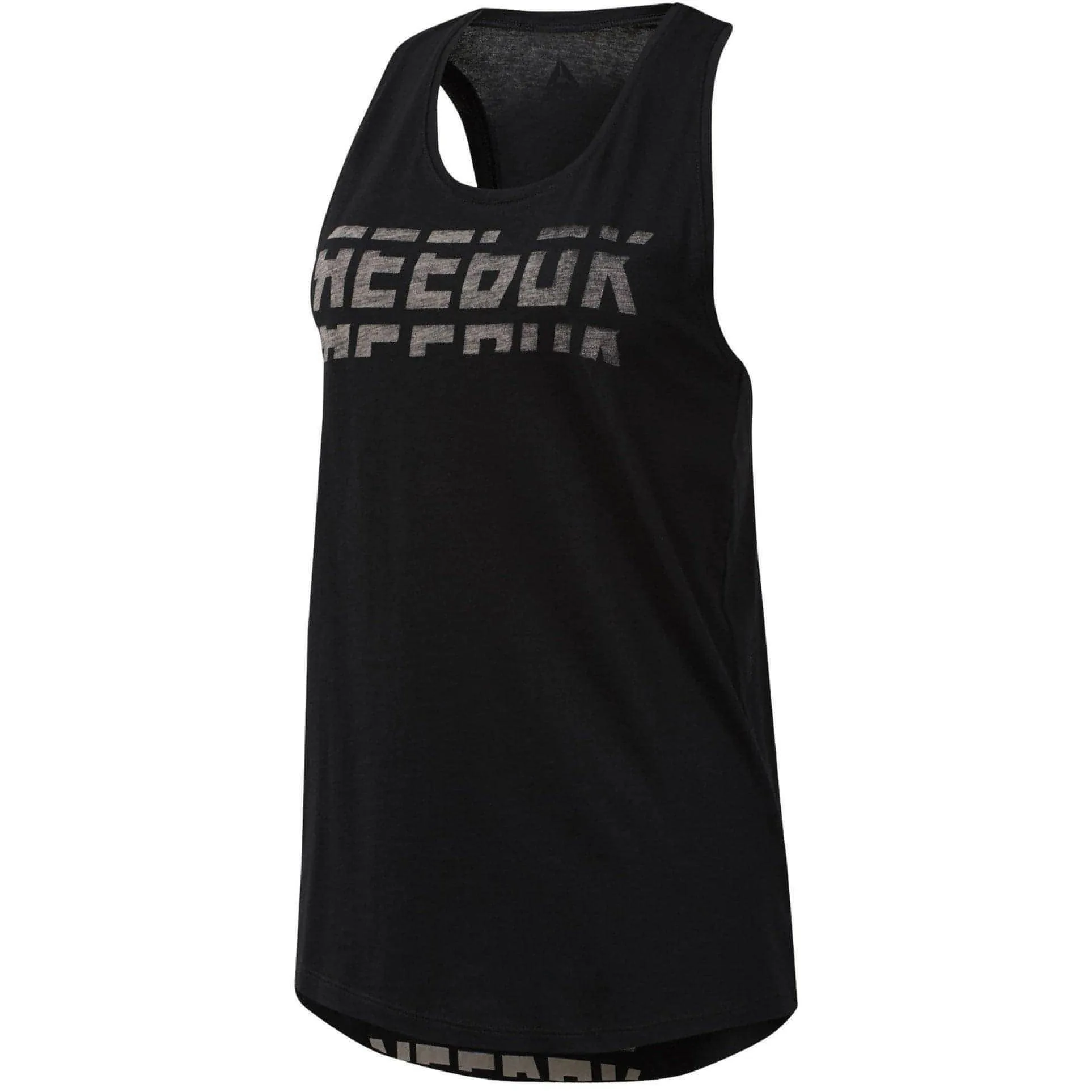 Reebok Workout Ready Meet You There Womens Training Vest Tank Top - Black well - crafted Relaxed fit style