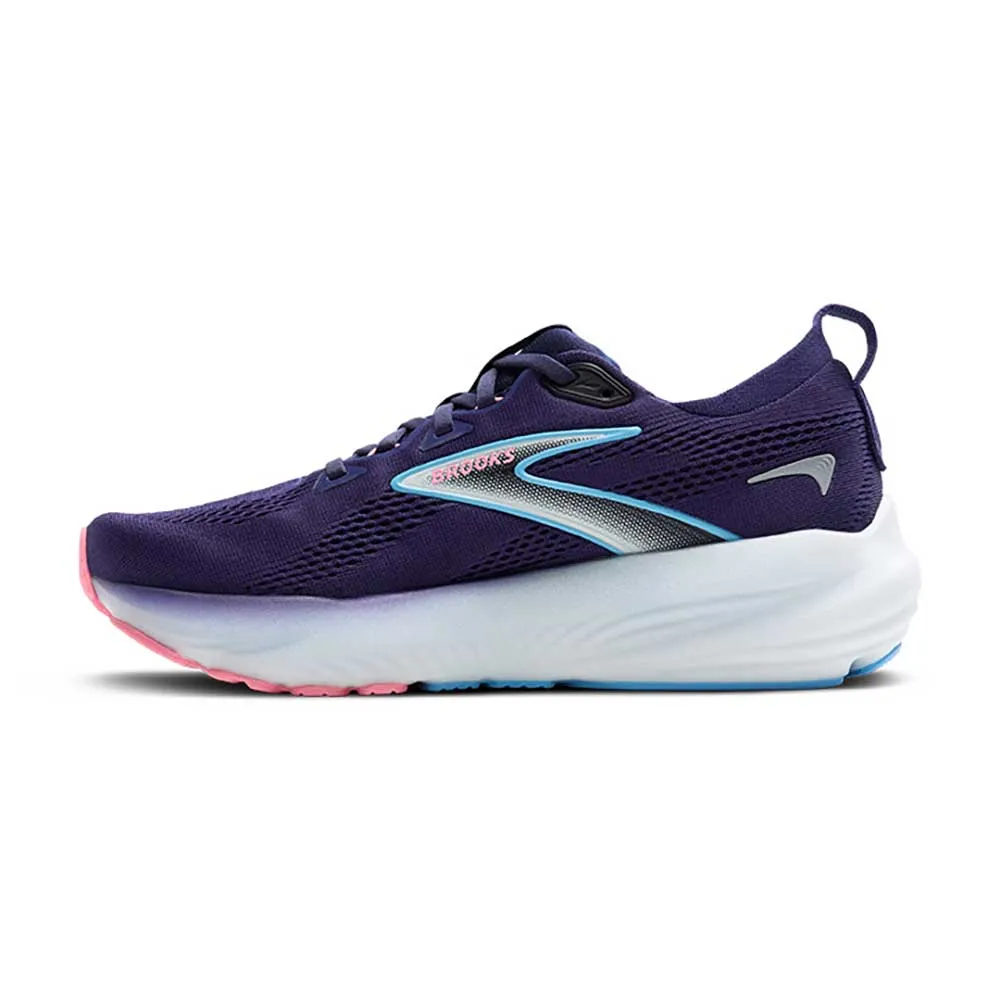 Women's Glycerin 22 Running Shoe - Blue Ribbon/Peacoat/Dianthus - Wide (D) global - themed running option