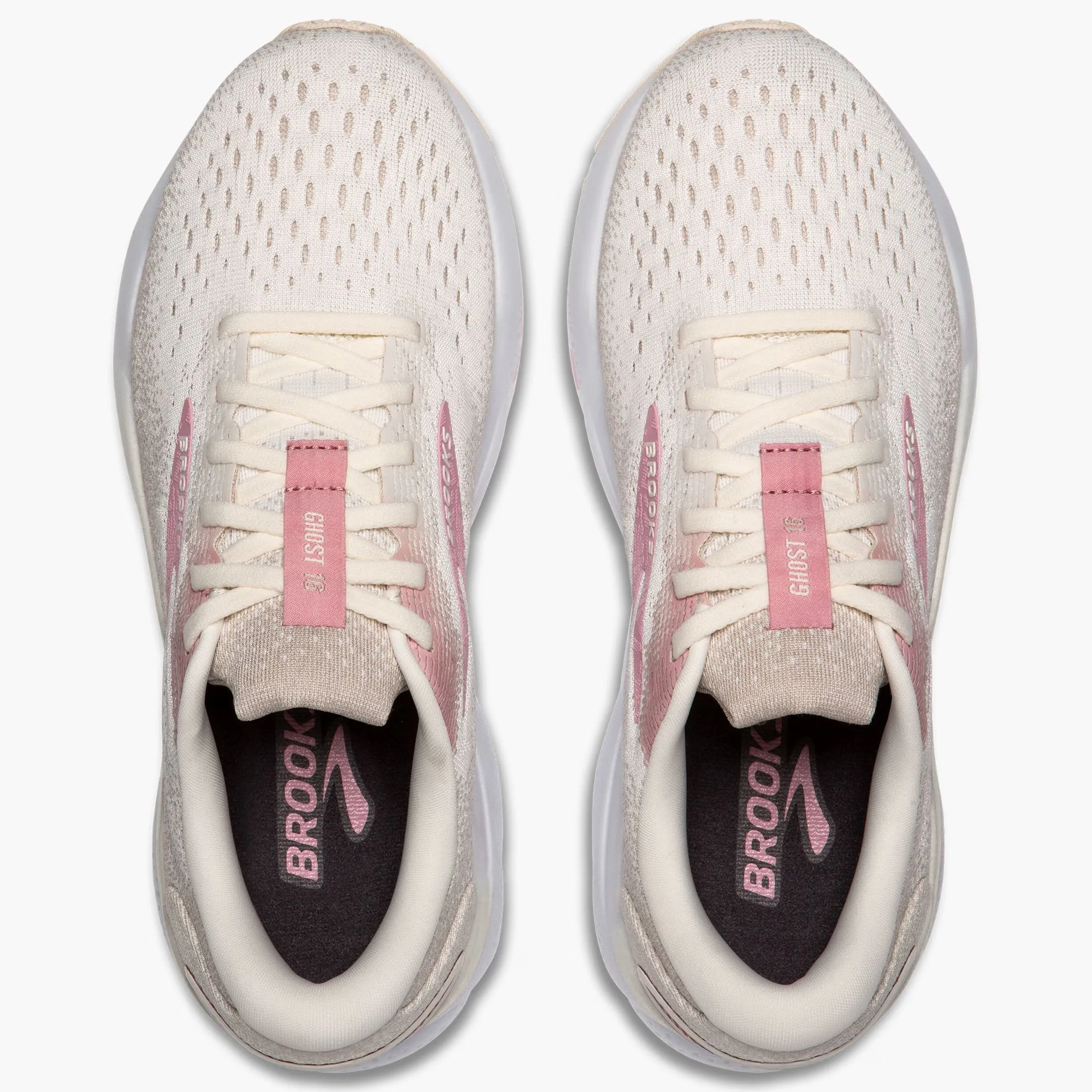 Brooks Women's Ghost 16 Running Shoes Coconut / Zephyr / White road accessory running for health