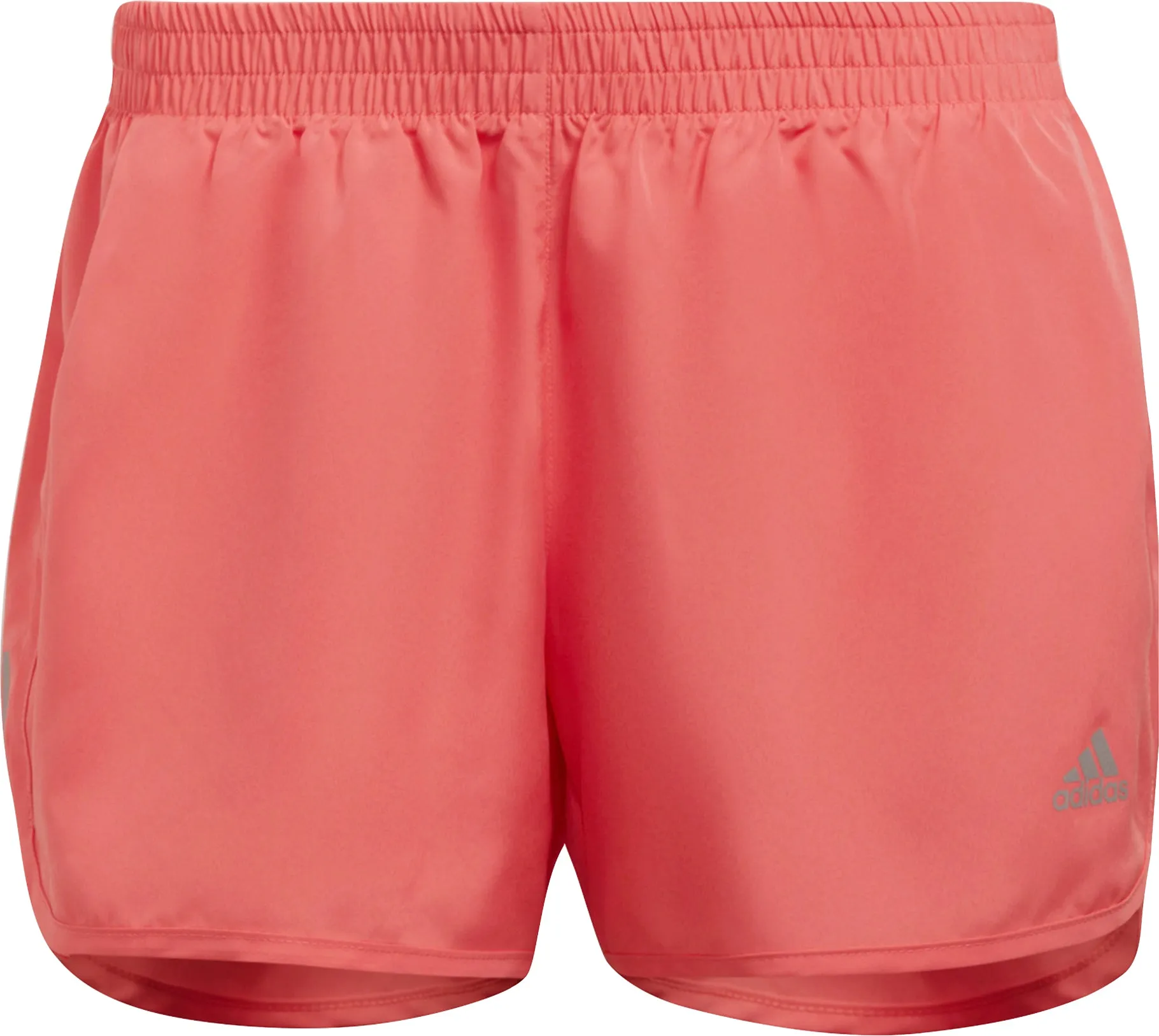 adidas 4 Inch Womens Running Shorts - Pink Mid - rise Antibacterial