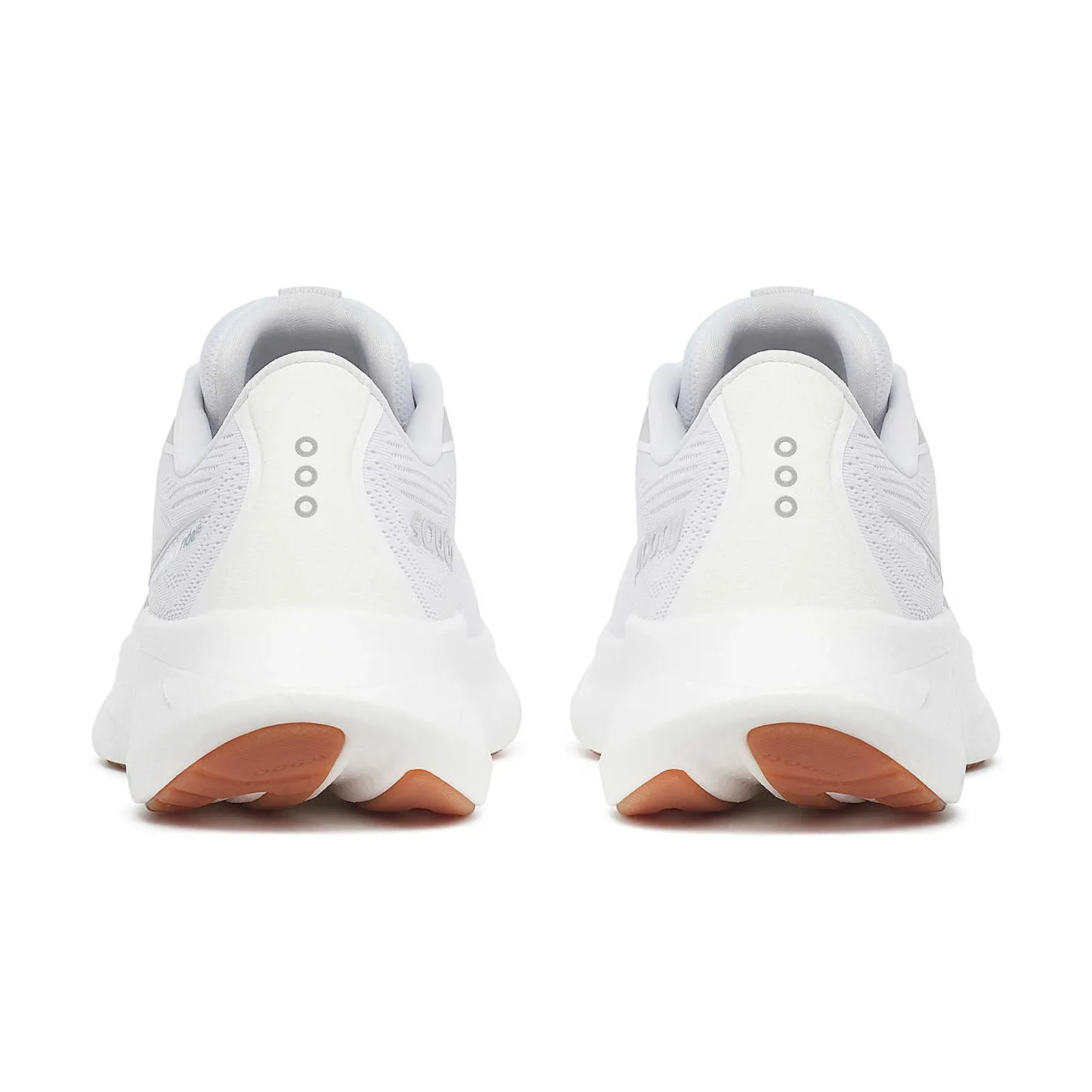 Women's Ride 18 Running Shoes White / Gum EasyClean responsiveness shoes