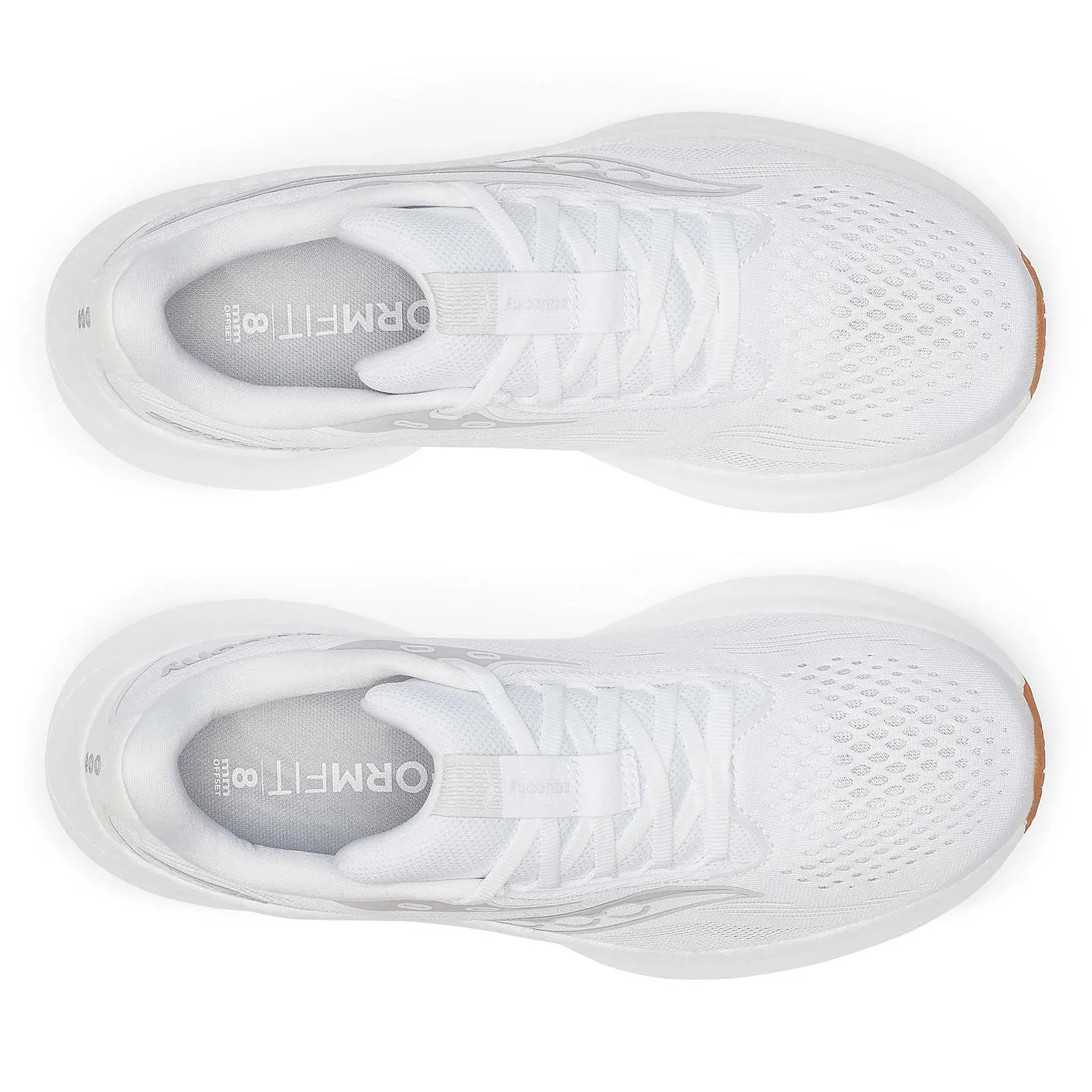 Women's Ride 18 Running Shoes White / Gum Torsion Stability