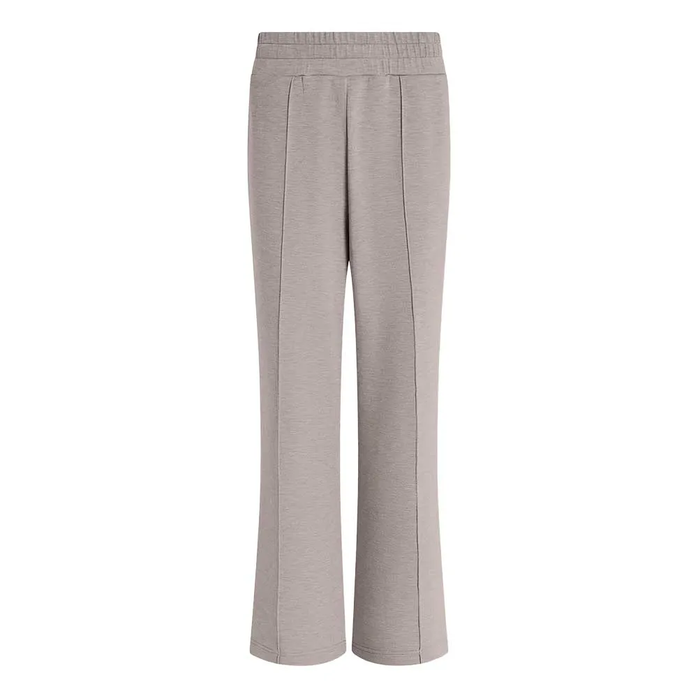 W The Wide Leg Pant 28" - Taupe Marl Beach Joggers Capri Elastic Free Cuff Options