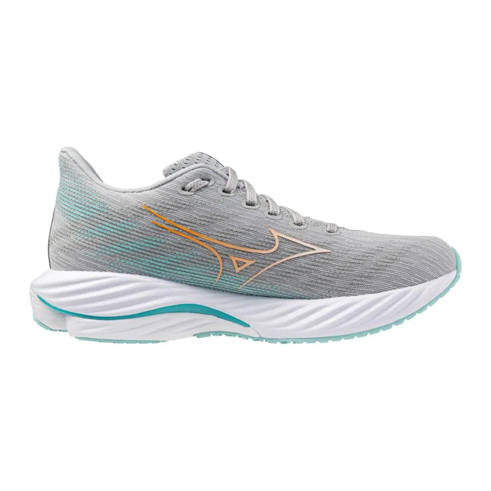 Women's Wave Rider 28 Running Shoe - Harbor Mist/White - Regular (B) Thermo Regulating