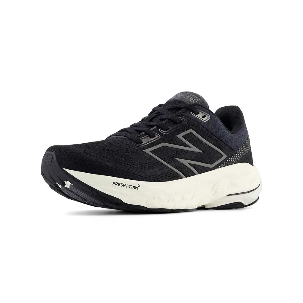 light - weight sole shoes goal - setting Women's Fresh Foam X 860v14 Running Shoe - Black/Phantom - Extra Wide (2E)