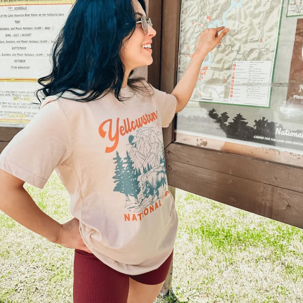 black friday Unisex style Yellowstone National Park Tee