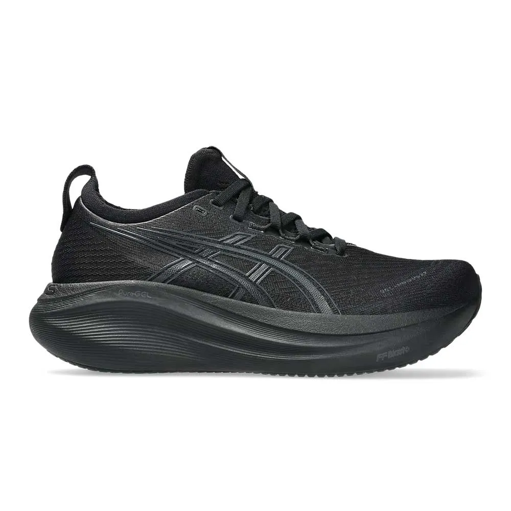 Women's Gel-Nimbus 27 Running Shoe - Black/Graphite Grey - Regular (B) versatile running shoes Enhanced Traction Grip
