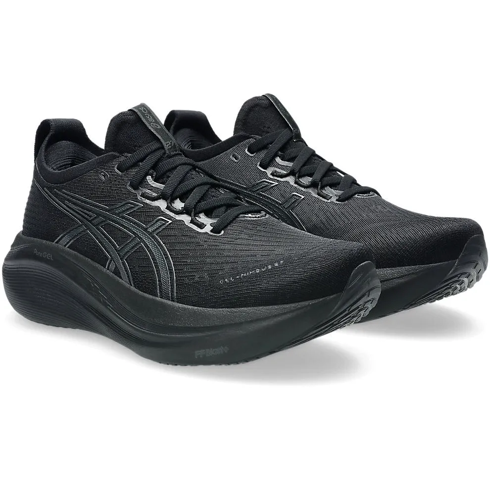 Women's Gel-Nimbus 27 Running Shoes Black / Graphite Grey Moisture Control Liner