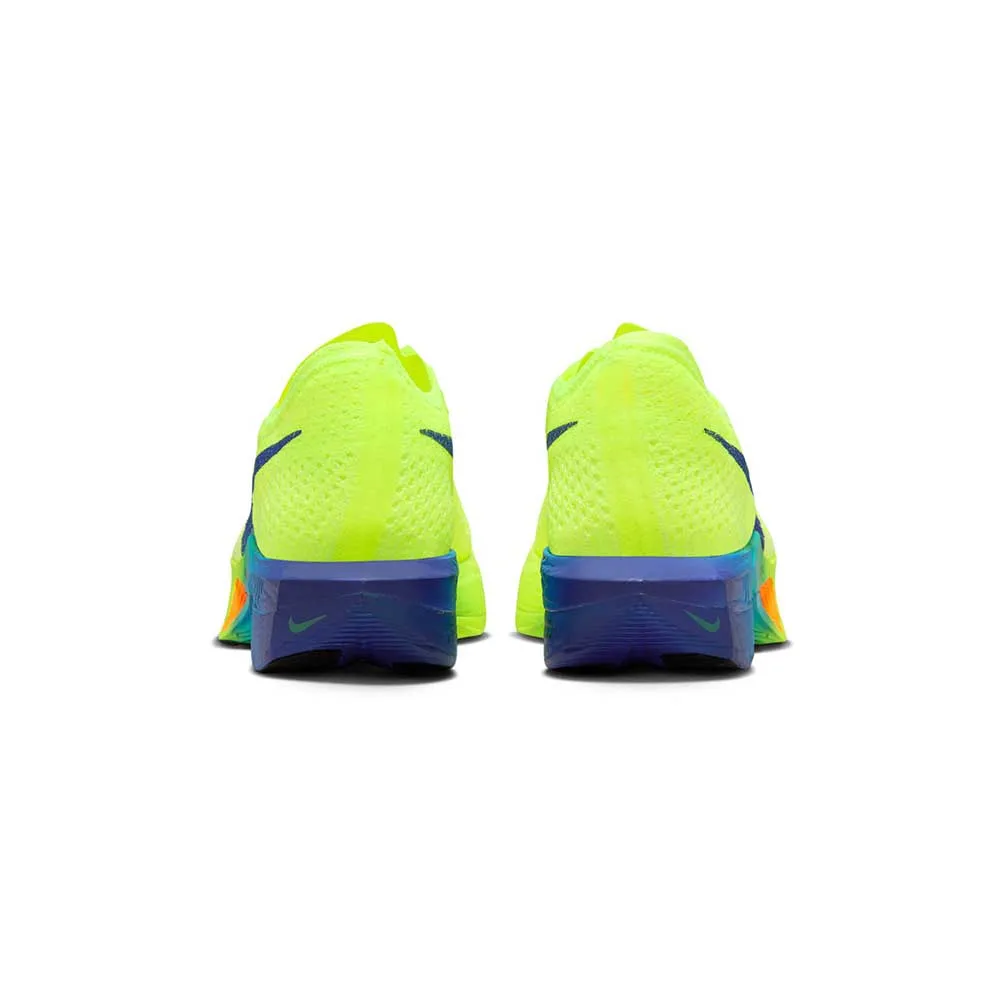 retro shoes Women's Vaporfly 3 Running Shoe - Volt/Dusty Cactus/Total Orange/Concord - Regular (B)