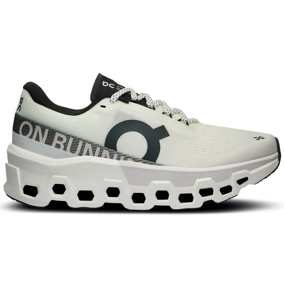 multi - density sole On Women's Cloudmonster 2 Running Shoes White / Frost