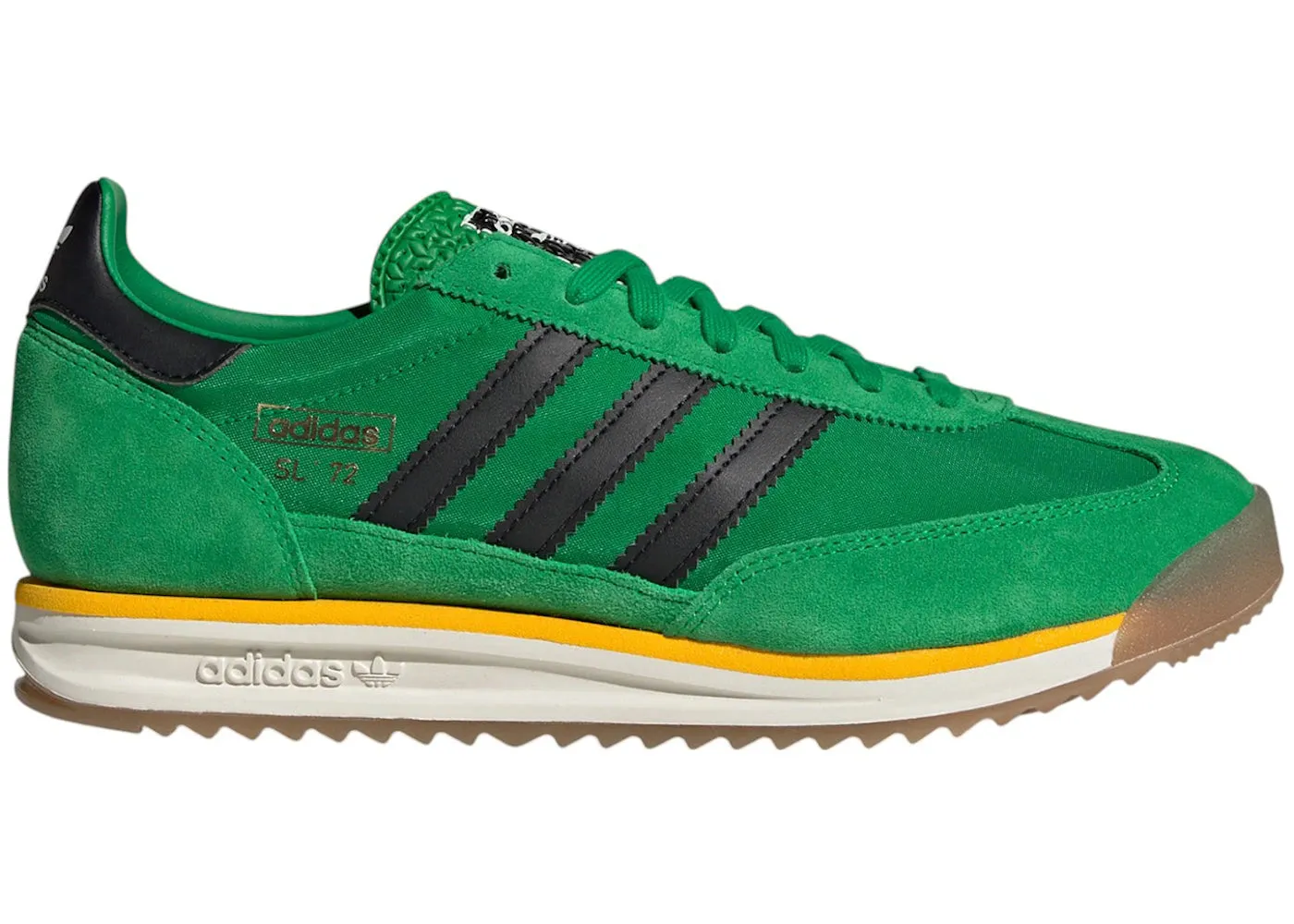 Adidas Sl 72 Rs Green Off White Crew Yellow Cloud Walk Breathable Canvas