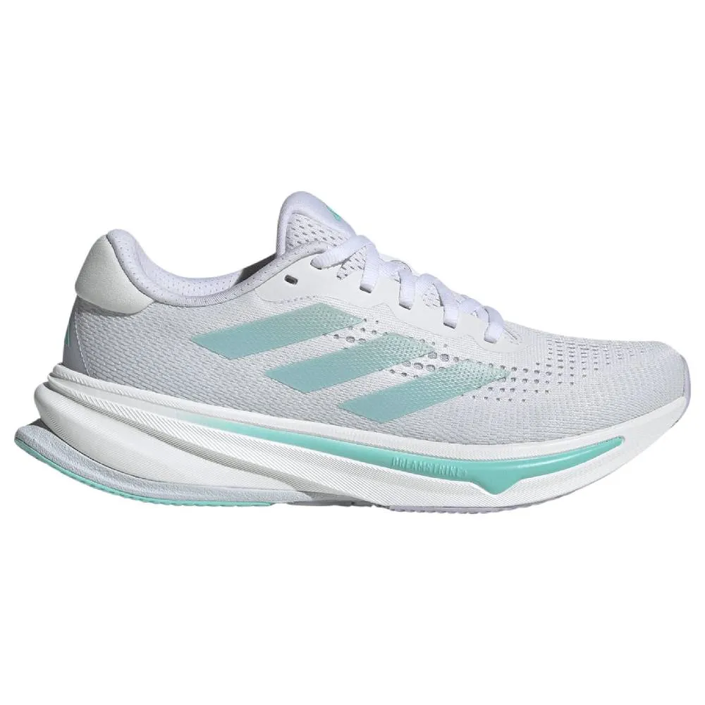 reinforced - structure - robustness shoes Adidas Supernova Rise (Womens) - White/Linen Green Metallic/Flash Aqua