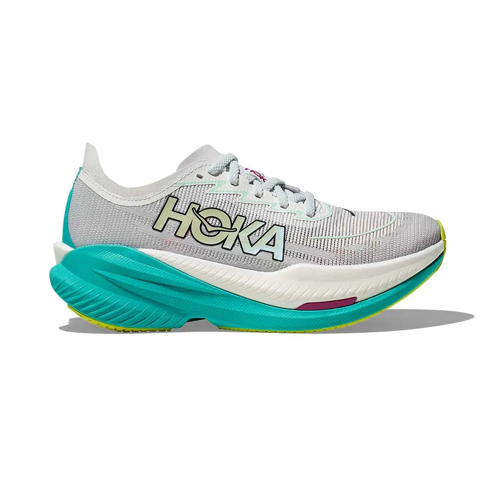 Women's Mach X2 Running Shoe - Frost/Electric Aqua - Regular (B) hook - and - loop closure