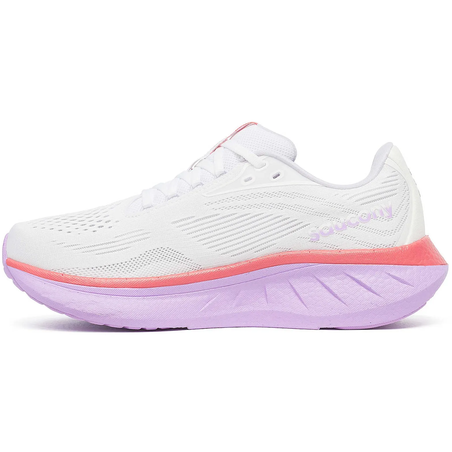 adjustable - lace shoes Women's Ride 18 Running Shoes White / Coral