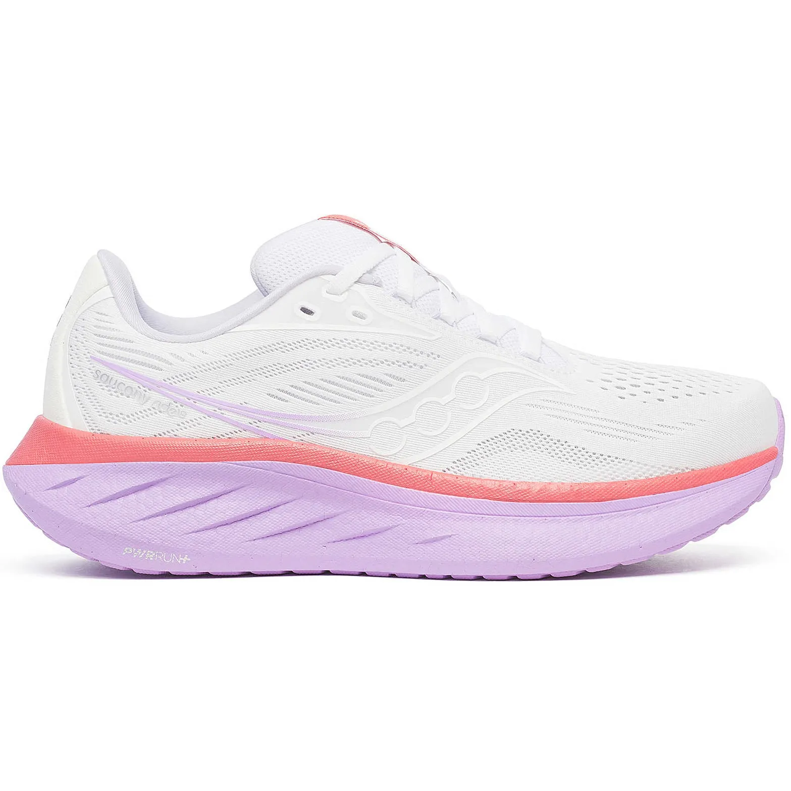 Lace   Up Style Women's Ride 18 Running Shoes White / Coral
