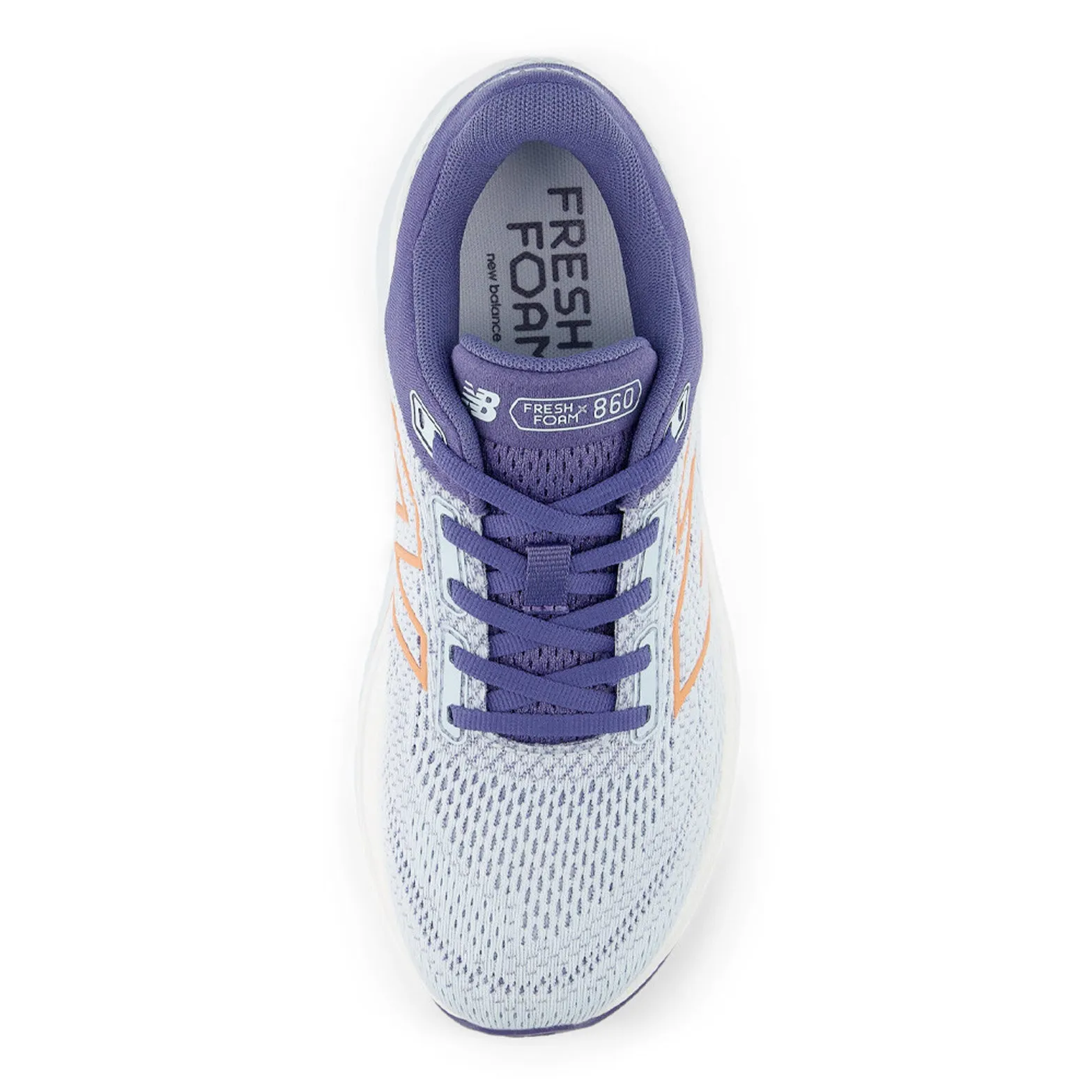 Women's 860v14 Running Shoes Frosted Glass / Dream State biomechanically - correct Impact Protection Heel