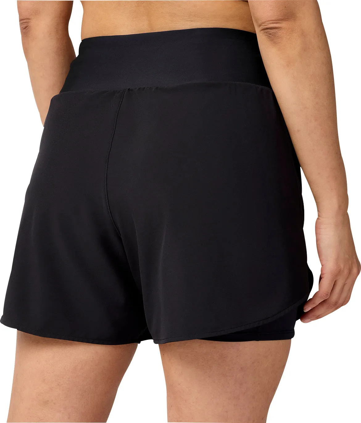 Zero Bulk Packaging Brooks 5 Inch Chaser 2 In 1 Womens Running Shorts - Black