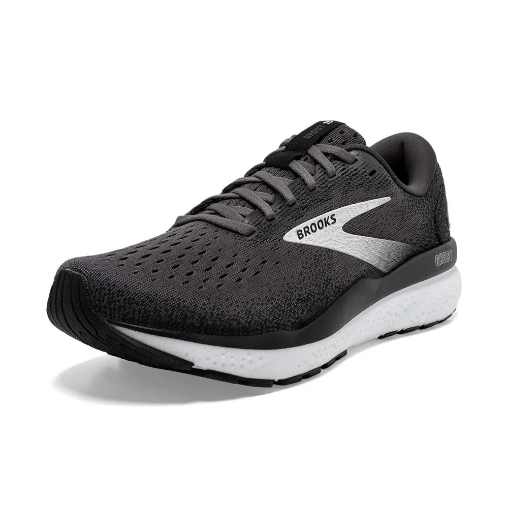 Tuned Rebound Technology Impact Absorbing Women's Ghost 16 Running Shoe - Black/Grey/White - Regular (B)