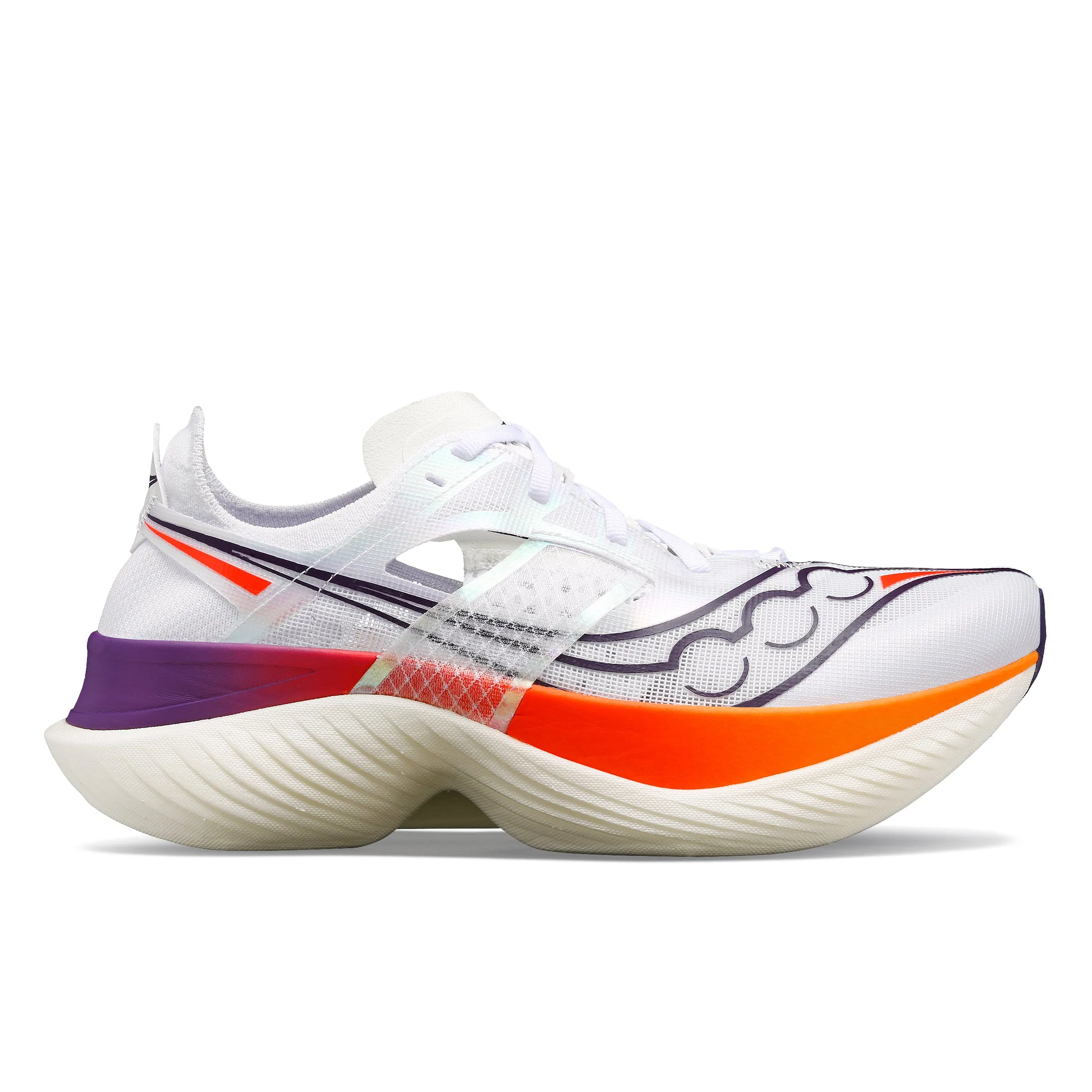 Women's Endorphin Elite (126 - White/Vizi Red) foam - midsole - cushioning shoes special - running