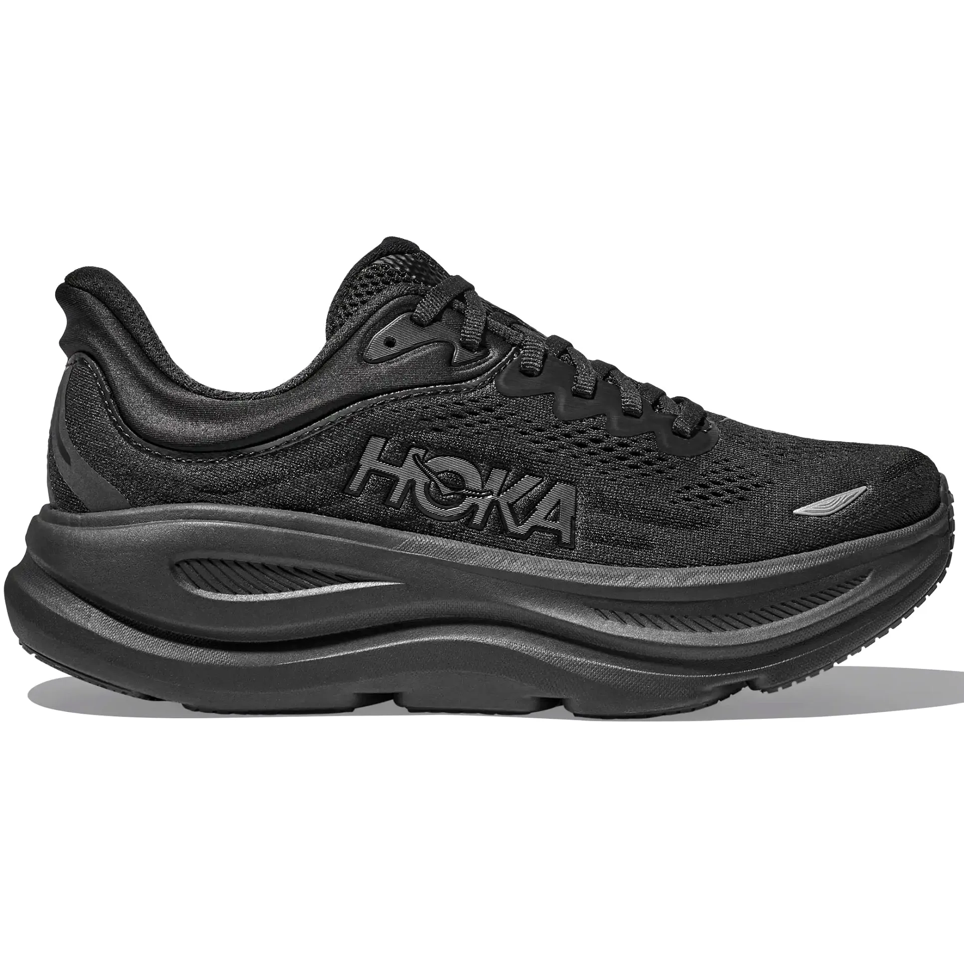 insulated hydration pack pattern - printed shoes Hoka Women's Bondi 9 Running Shoes Black / Black