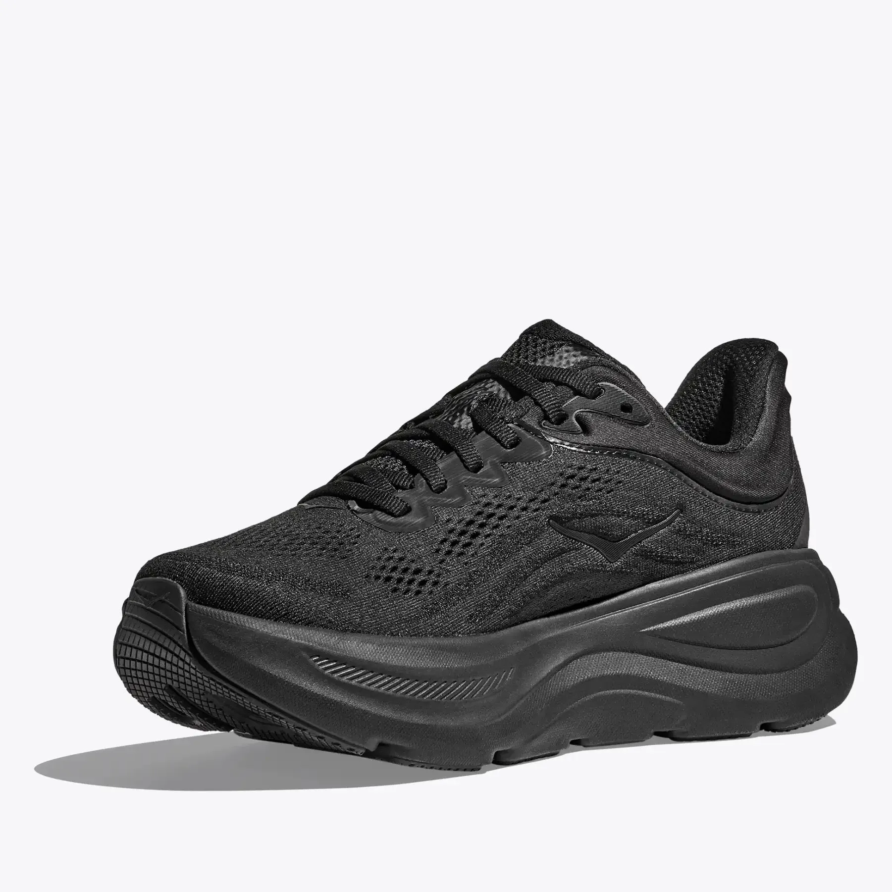 Hoka Women's Bondi 9 Running Shoes Black / Black cricket shoes