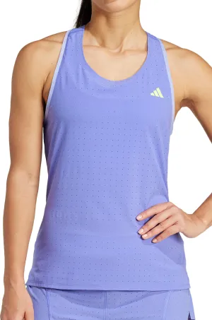 Emergency - response - suitable adidas Adizero Womens Running Vest Tank Top - Blue
