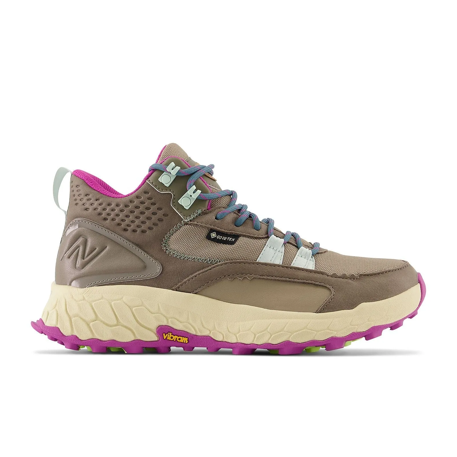 New Balance Fresh FoamX Hierro Mid GTX (Womens) - Bungee with Brindle and Cosmic Jade Ultra Cushioned Collar Moisture Wicking Socks