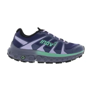 sand trail running shoes Hyper Breathable Mesh Inov8 Trailfly Ultra G 300 Max (Women's) - Navy/Mint/Black