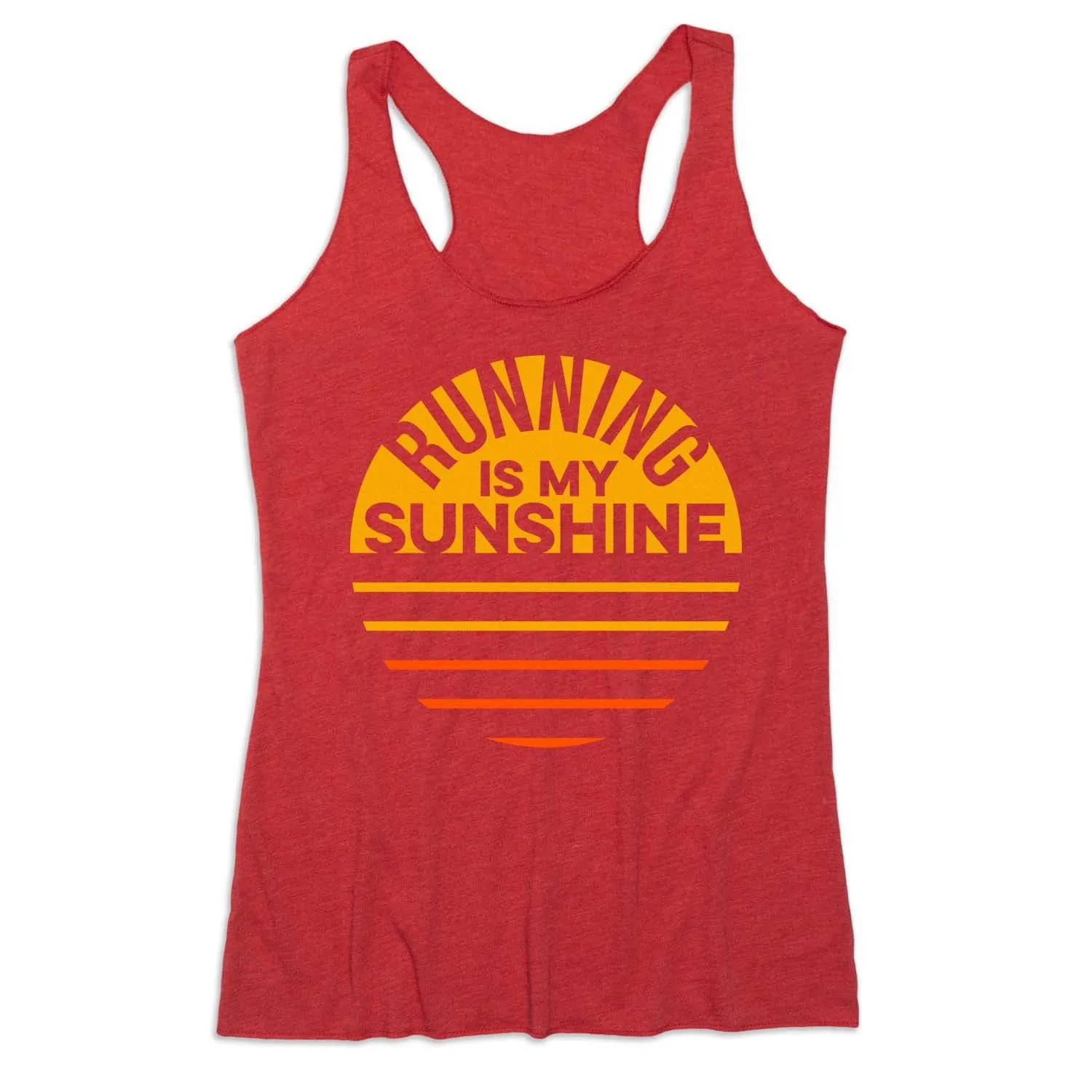 Snag Resistant Fabric Women's Everyday Tank Top - Running is My Sunshine