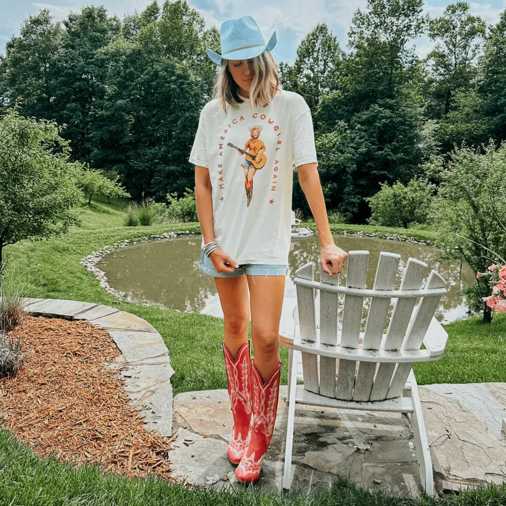 Make America Cowgirl Tee Fun Prints Chill Vibe