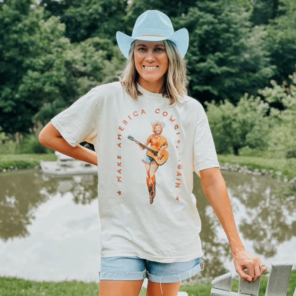 Anti Odor Treatment Classic Wearable Make America Cowgirl Tee