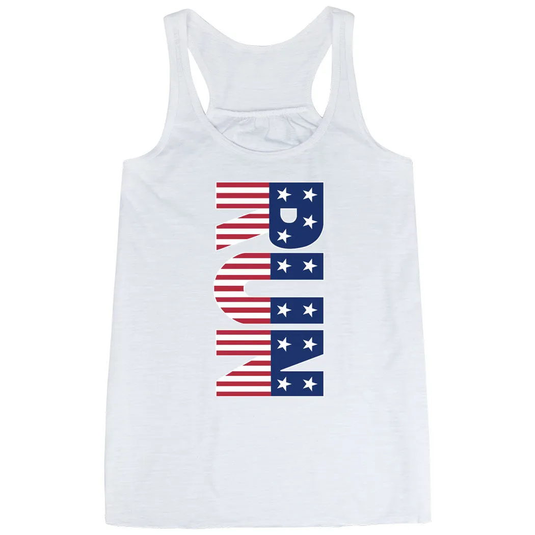 Flowy Racerback Tank Top - Patriotic Run disaster relief