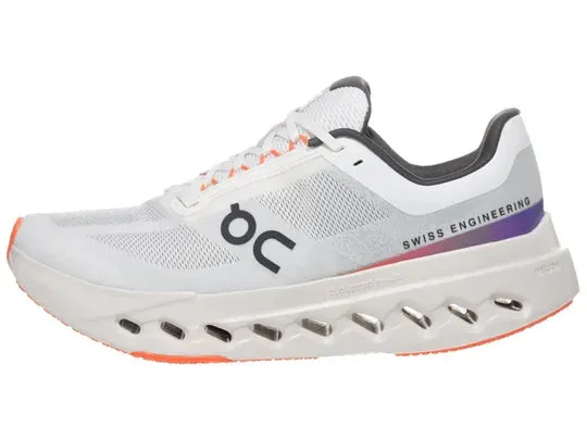 grip - enhancement - effectiveness shoes Tear Resistant Knit On Running | Cloudsurfer Next | Women's | White/Flame
