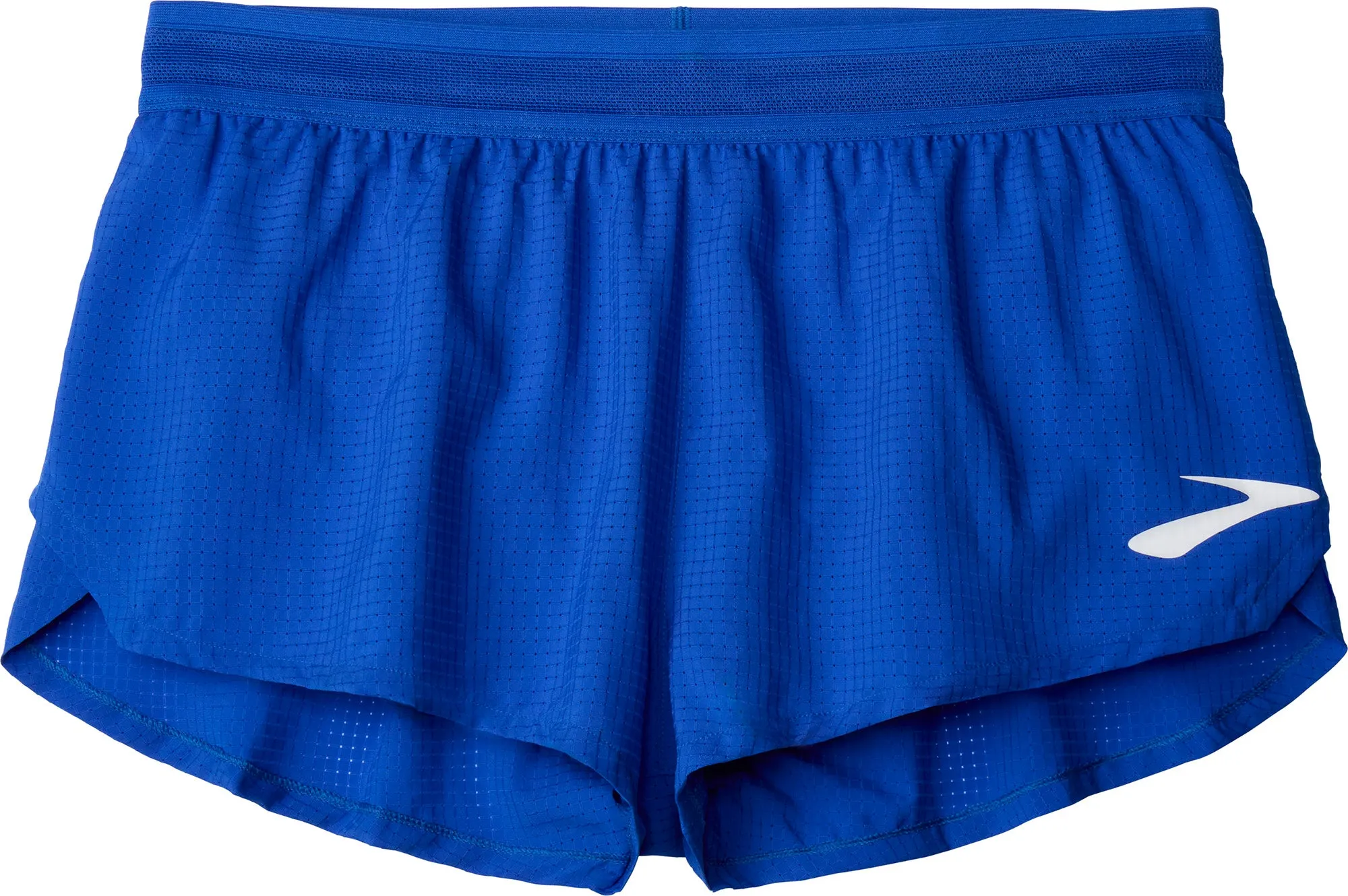 Easy Fit Design Brooks Elite 3 Inch Split Mens Running Shorts - Blue