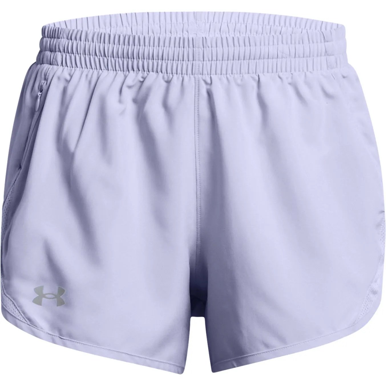 Reinforced Gusset Designer Style Under Armour Fly By 3 Inch Womens Running Shorts - Purple