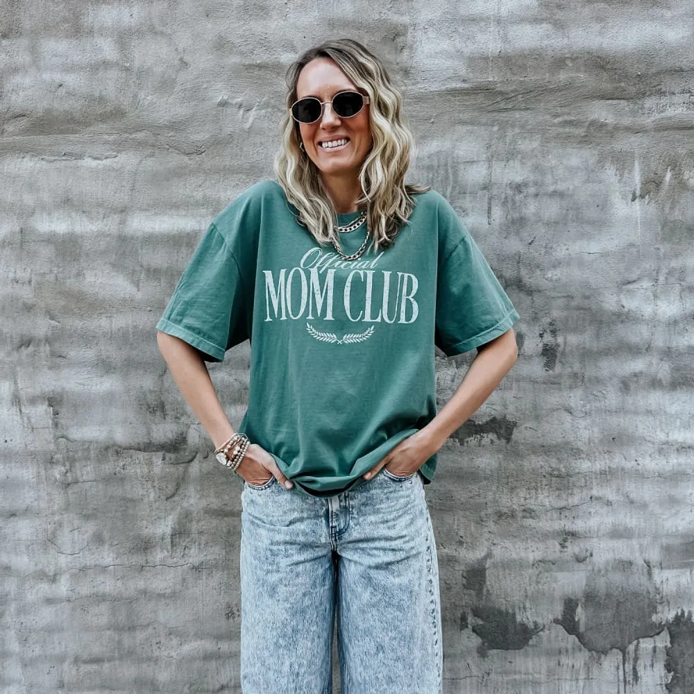Fashion-Forward Look Fashionable Ease Official Mom Club Tee