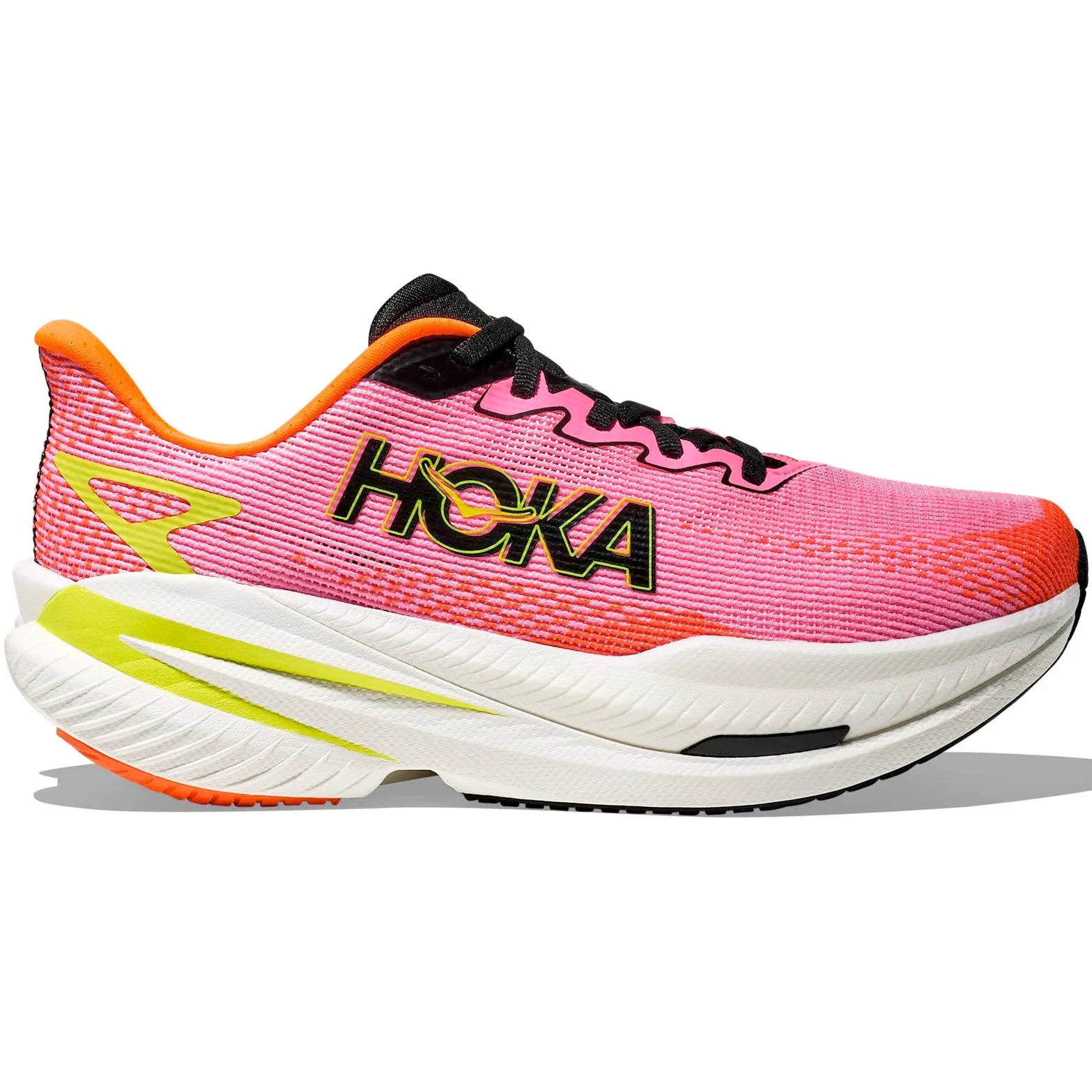 Hyper Elastic Outsole Compound Women's Mach X 3 Running Shoes Neon Rose / Neon Tangerine