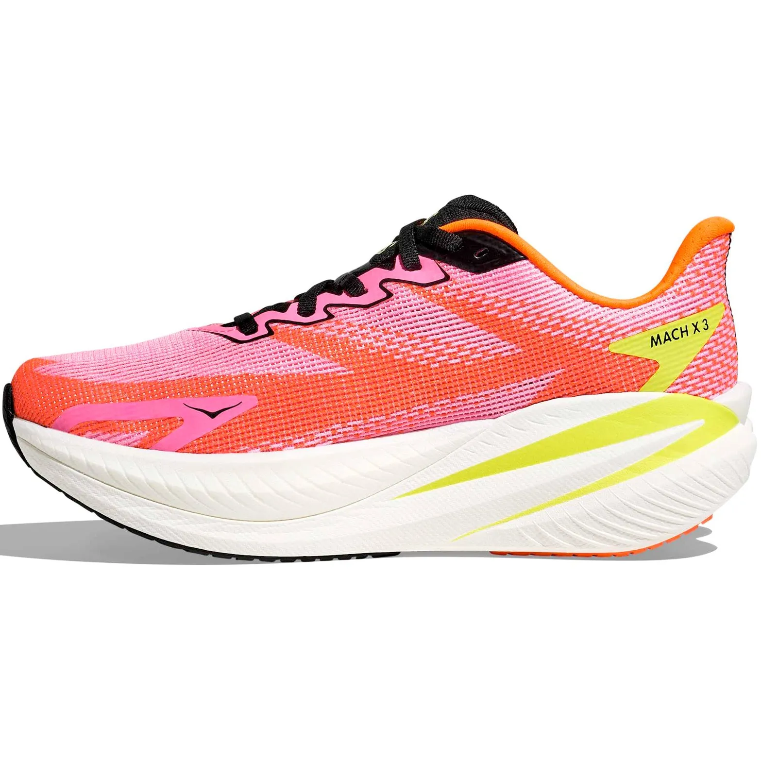Hyper Elastic Cushioning Women's Mach X 3 Running Shoes Neon Rose / Neon Tangerine