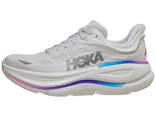 Hoka | Bondi 9 | Women's | Cosmic Grey/White Heel Stabilization Tech