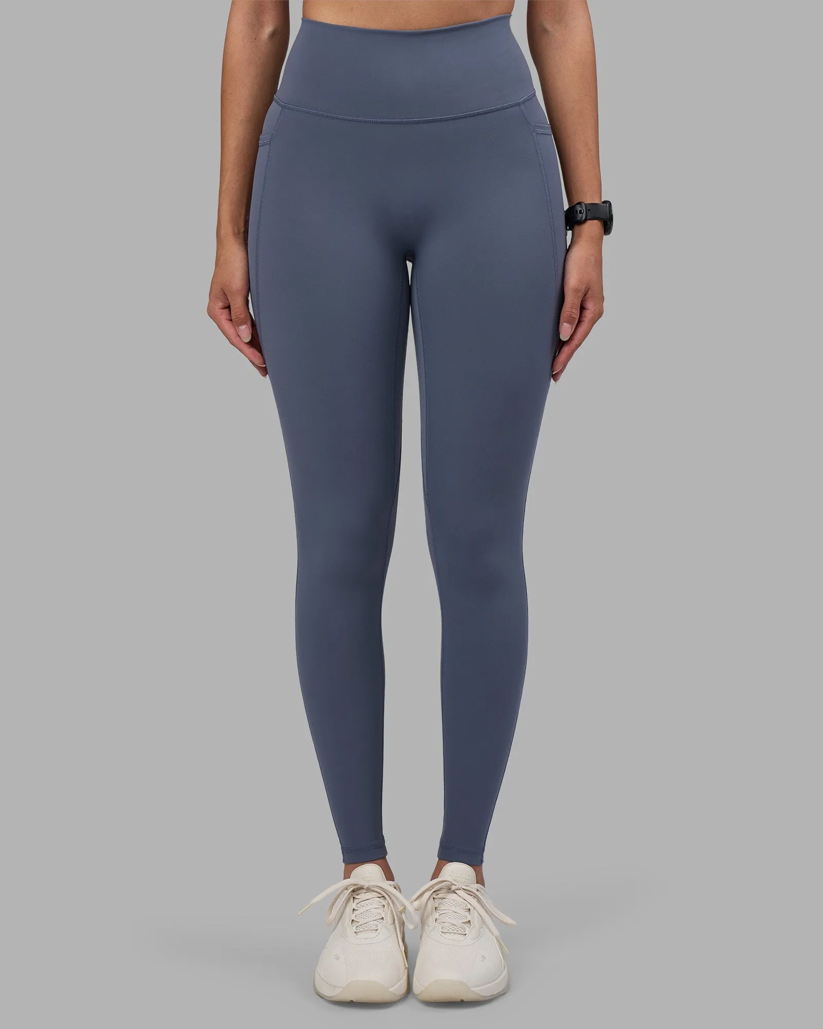 Hypoallergenic Lining Fusion Ultra High-Rise Full Length Legging Pockets - Night Shadow