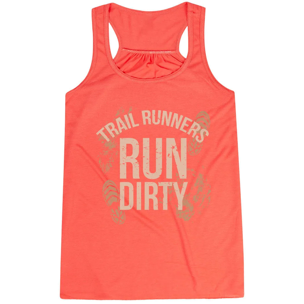 Flowy Racerback Tank Top - Run Dirty Wind Resistant Front Anti Pilling Treatment