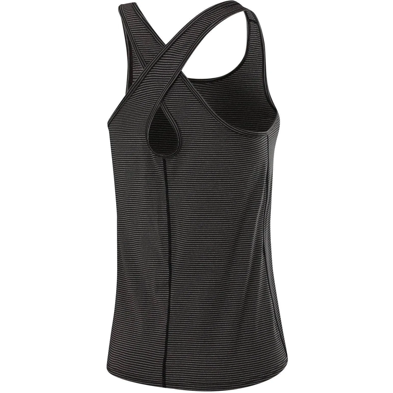 TCA Vista Cross Back Womens Running Vest Tank Top - Black post war reconstruction
