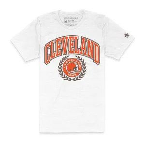 Cleveland Football Collegiate Seal - Mens/Unisex Crew T-Shirt informal gathering