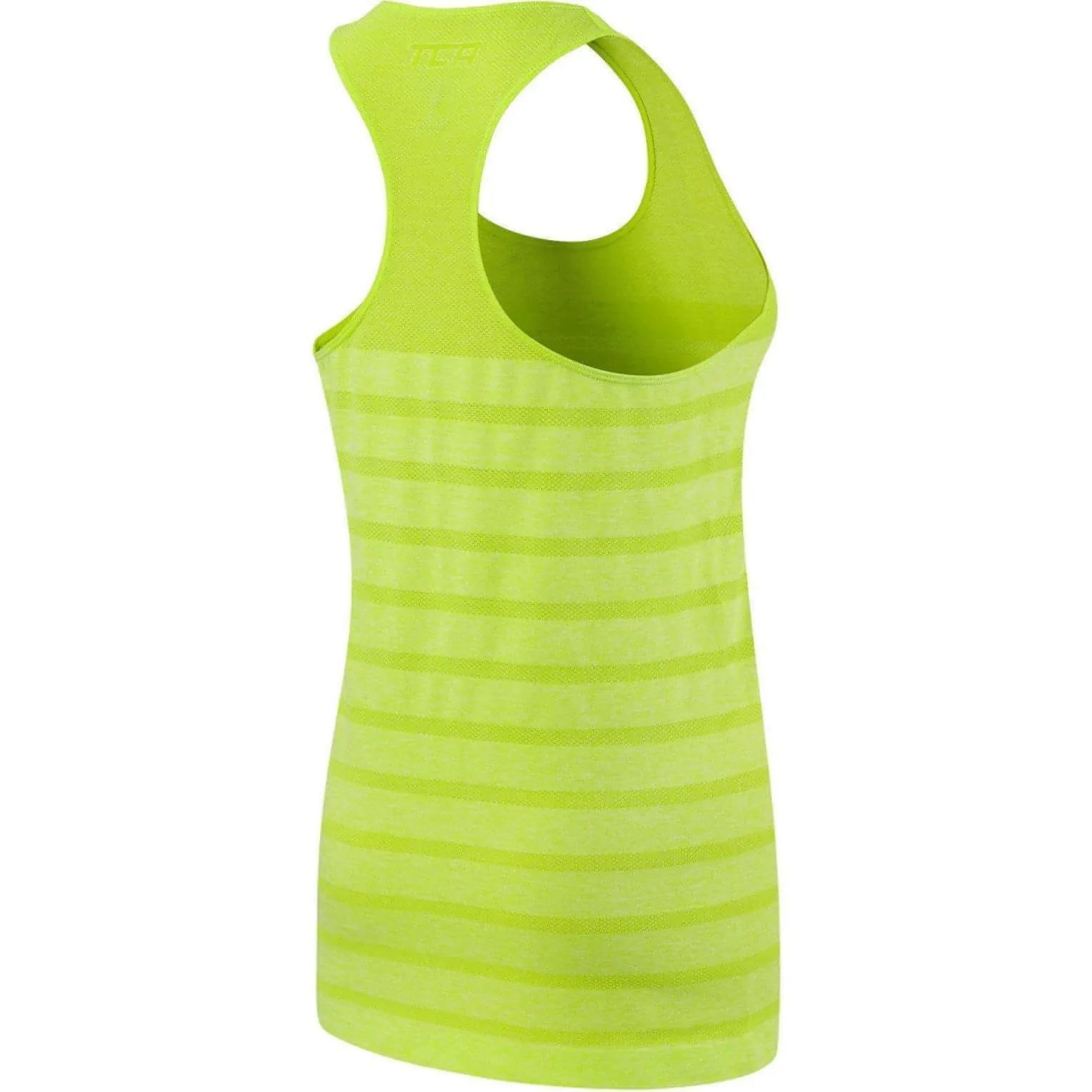 high - pressure environment Moisture Management Fabric TCA QuickDry SuperKnit Womens Running Vest Tank Top - Green