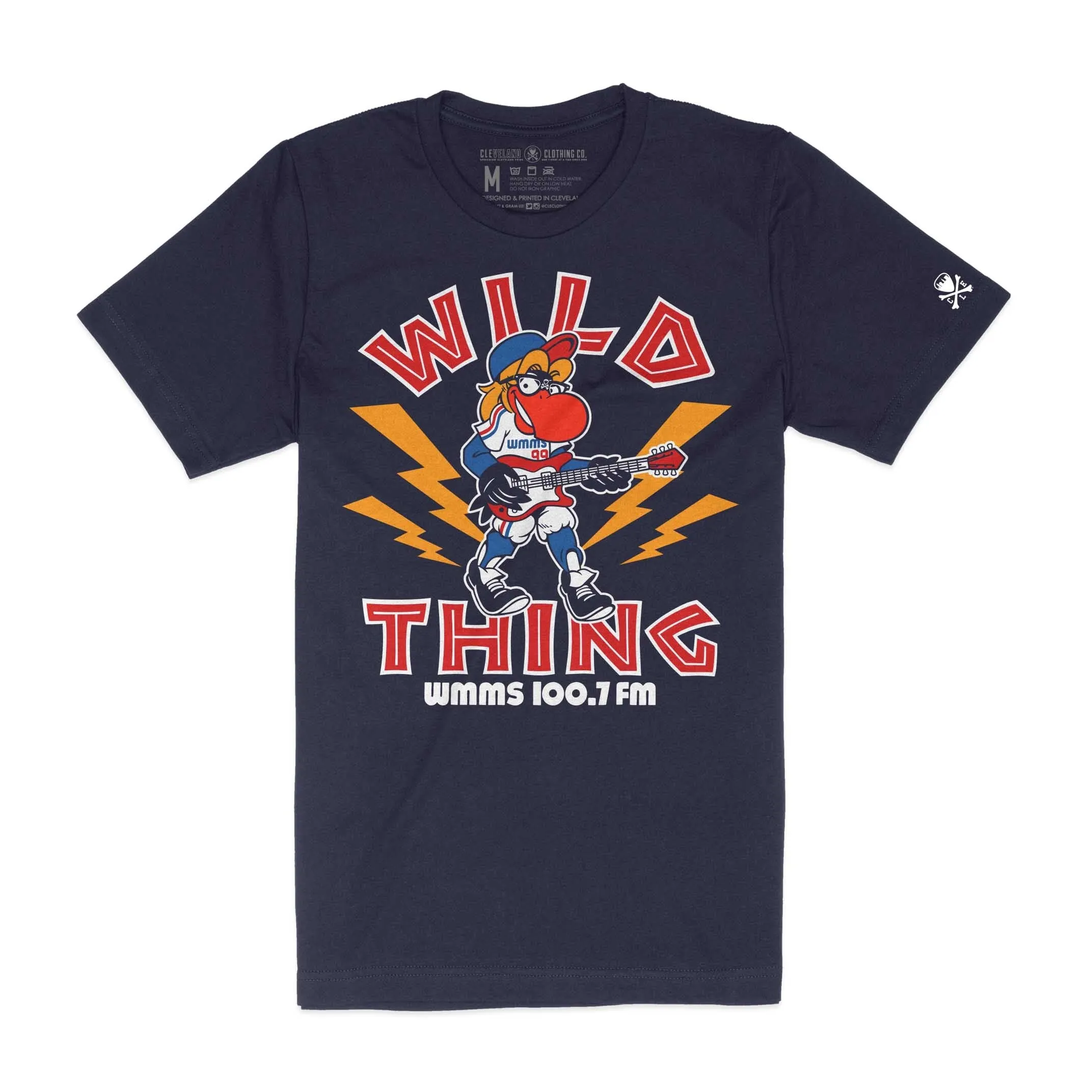 WMMS 100.7 FM The Buzzard Wild Thing - Mens/Unisex Crew T-Shirt *Officially Licensed Essential Piece Trendy Basics
