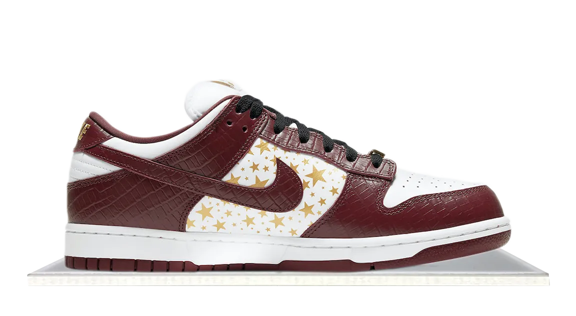 SB Dunk Low Supreme Stars Barkroot Brown Suede