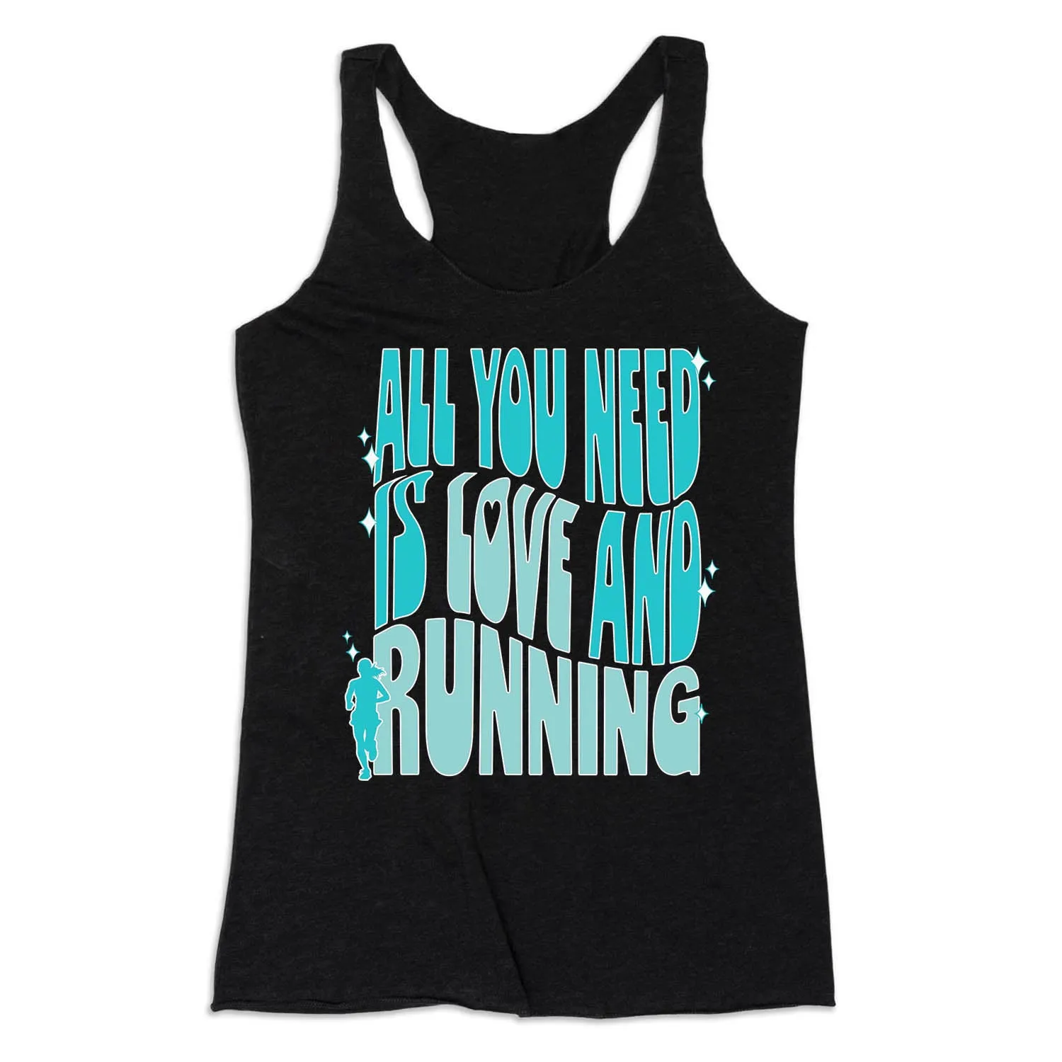 Low vibration Women's Everyday Tank Top - All You Need is Love and Running