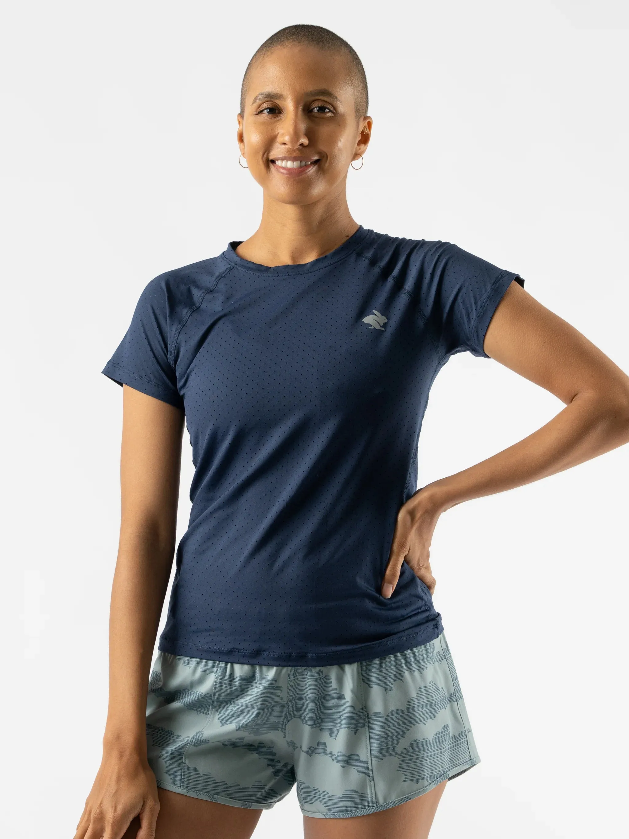 Quick Core Women's Ice Perf Tee SS (Dress Blue)
