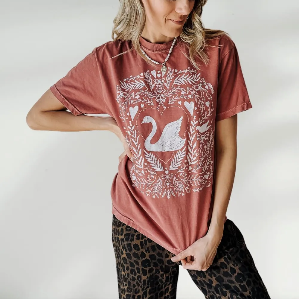 Fit Design coordinate with other items Swan Tee